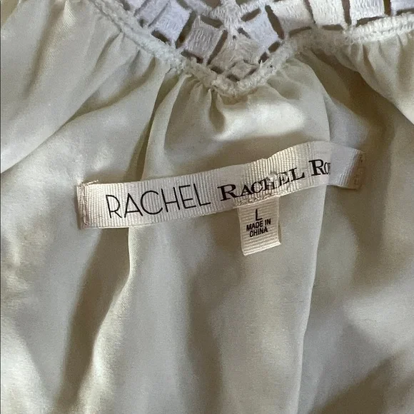 RACHEL Rachel Roy Cream gauze crochet midi summer beach pool dress - Picture 6 of 10